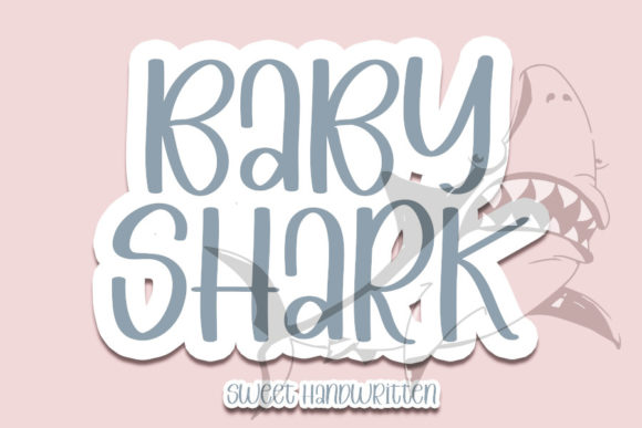 Baby Shark: A Whimsical Handwritten Font for Crafters and Sellers