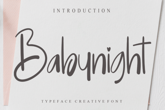 Babynight Script Font: Elevate Your Handmade Brand Identity