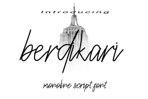 Berdikari: A Refined Script Typeface for Elegant Digital Branding