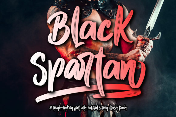 Black Spartan: A Bold Handwritten Typeface for Modern Brand Identity