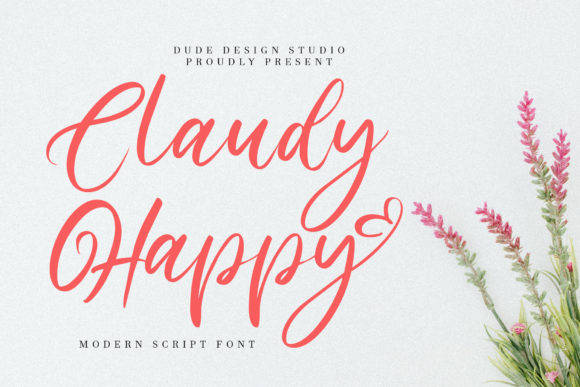 Claudy Happy: A Handwritten Typeface for Luxury Branding
