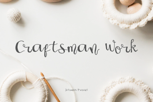 Craftsman Work: A Whimsical Script Font for Modern Web Design