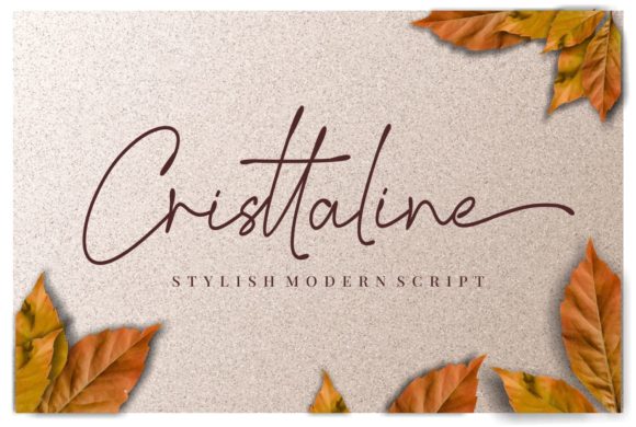 Cristtaline: Elevating Editorial Design with Modern Script Typography