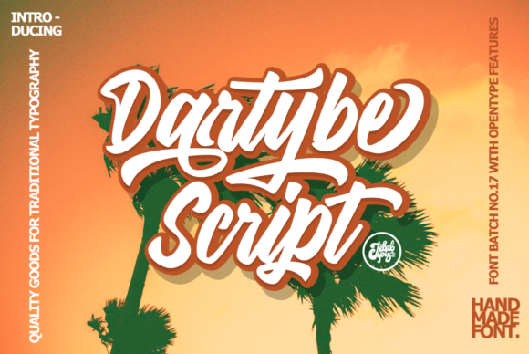 Dartybe: The Bold Handwritten Typeface for Standout Campaigns