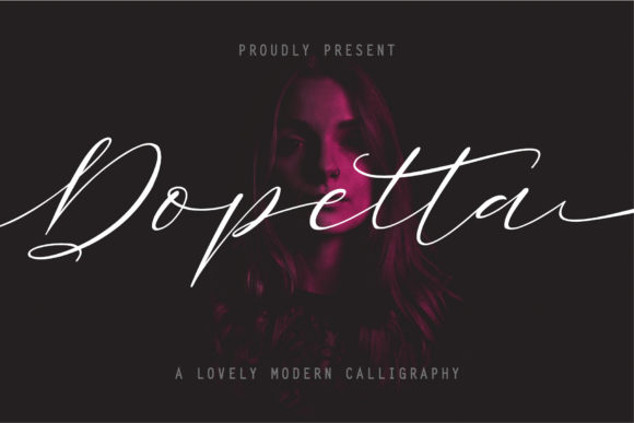 Dopetta: A Handwritten Typeface for Editorial Elegance