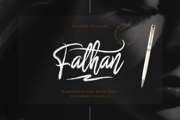 Fathan: The Handwritten Script Font for Polished Brand Identity