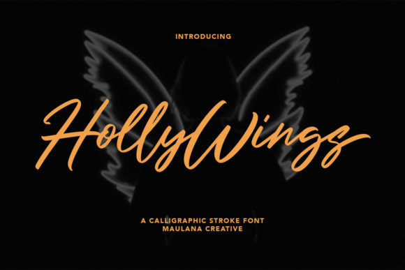 Holly Wings: The Bold Script Font for Scroll-Stopping Marketing