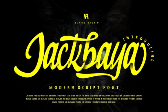 Jackbaya: The Elegant Script Font for Modern Brand Identity