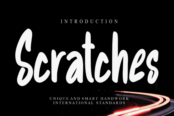 Scratches Typeface: A Bold Handwritten Font for Digital Brands