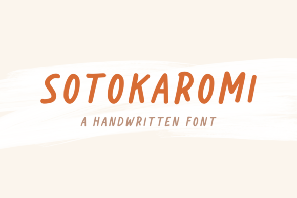 Sotokaromi: A Handwritten Font for Editorial Clarity