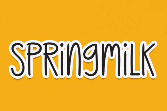 Springmilk Typeface: A Sweet Script for Handmade Branding