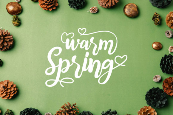 Warm Spring Typeface: Elevate Your Handmade Brand Identity