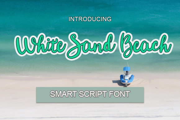 White Sand Beach: A Refined Script for Editorial Design